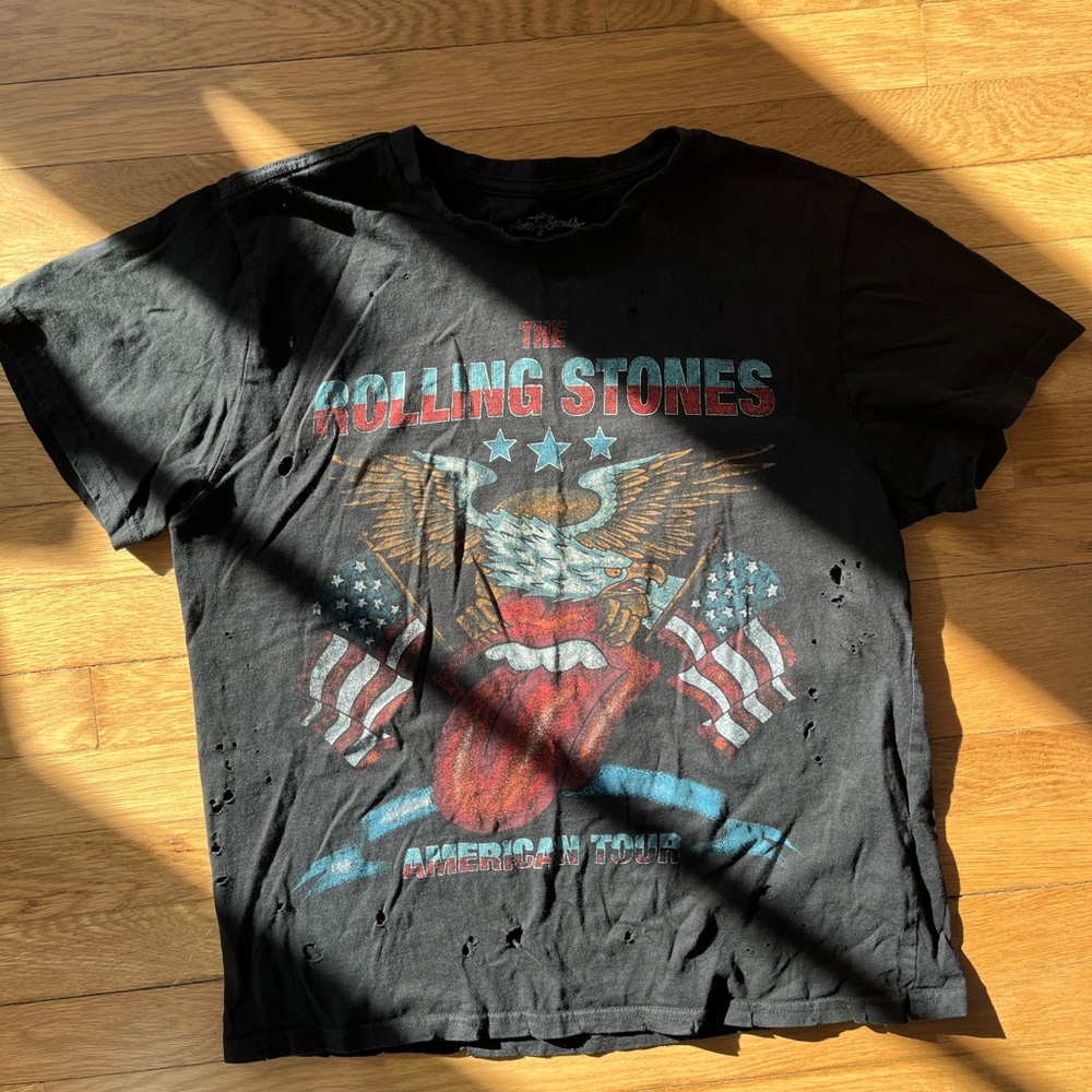 Black Rolling Stones Graphic T-Shirt